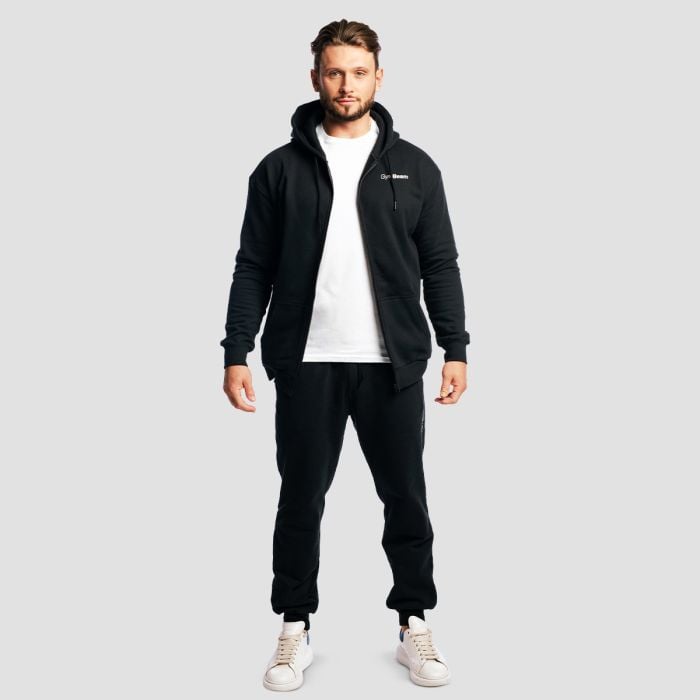 Zone Zip-Up Hoodie in Black - GymBeam M