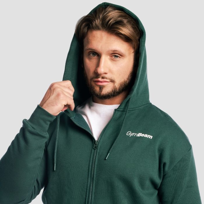 Zone Zip-Up Hoodie in Forest - GymBeam XL