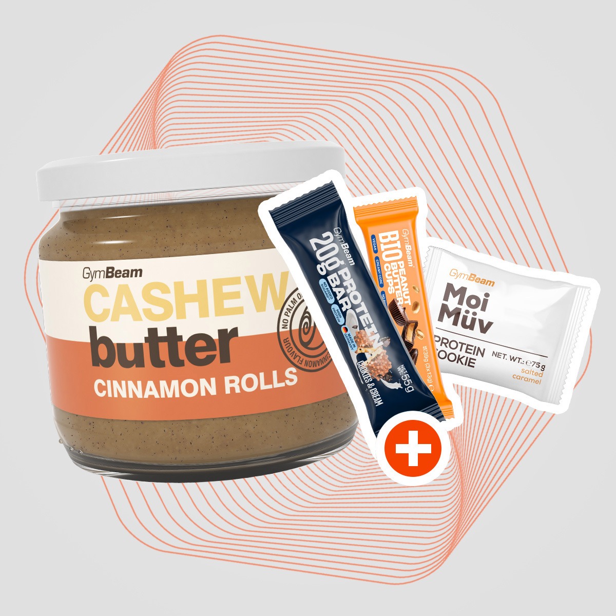 Cashewbutter Zimtschnecke - GymBeam + geschenke