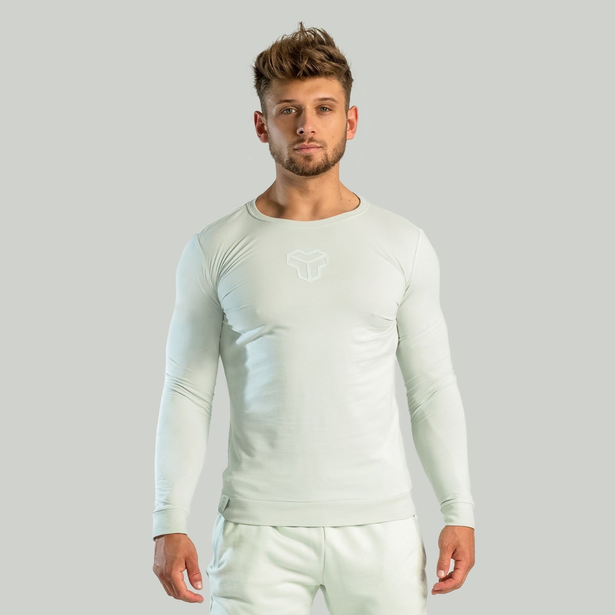 Essential Langarm-Shirt in Moon Grey - STRIX