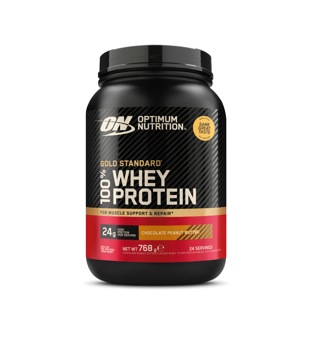 Optimum Nutrition 100% Whey Gold Standard 768 g Schokolade Nussbutter