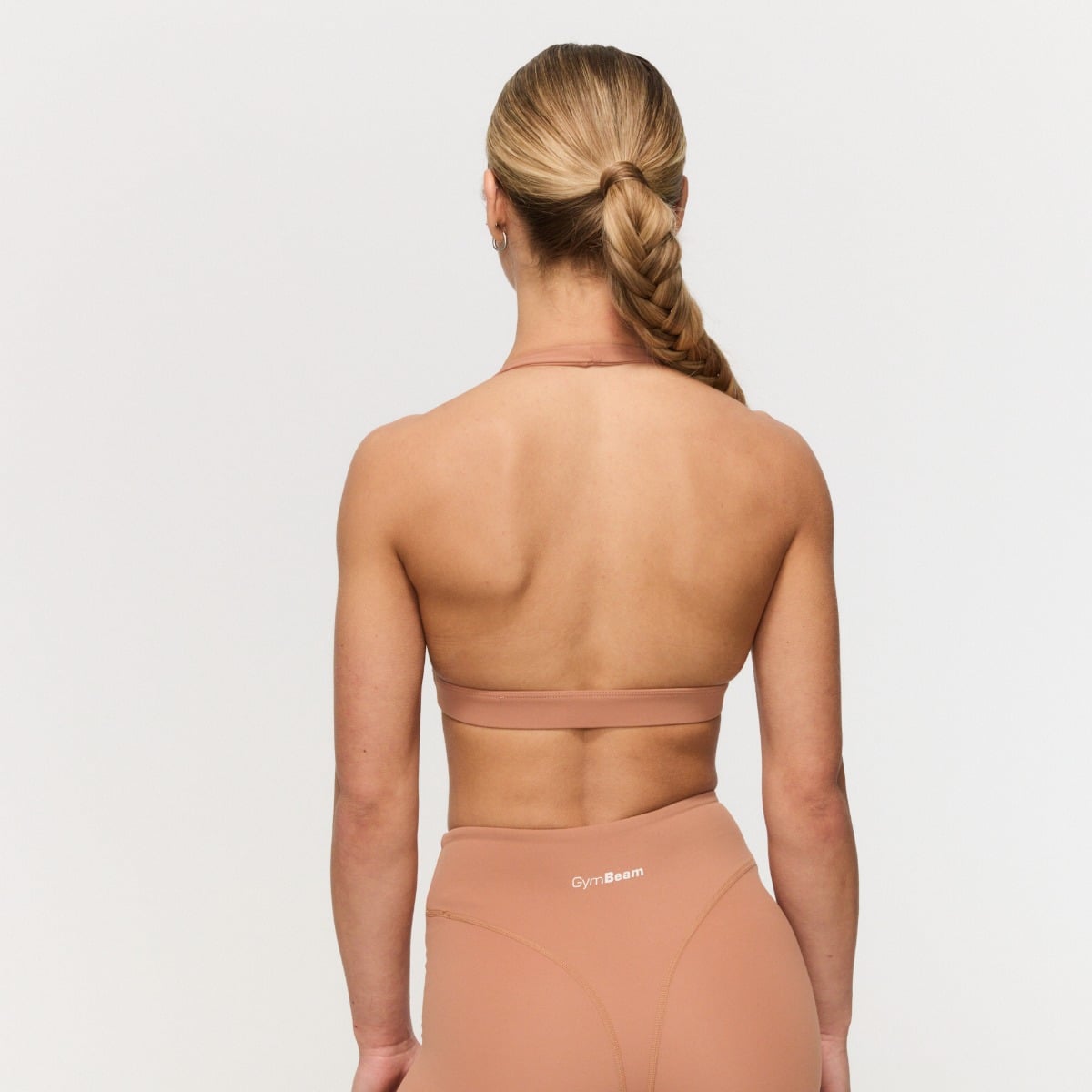 Fierce Halter Sport-BH in Caramel - GymBeam