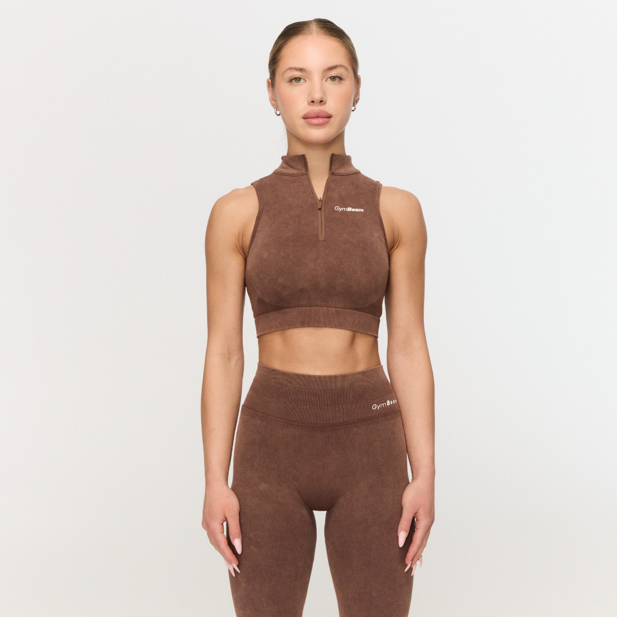 Fierce Seamless Sport-BH in Brown - GymBeam