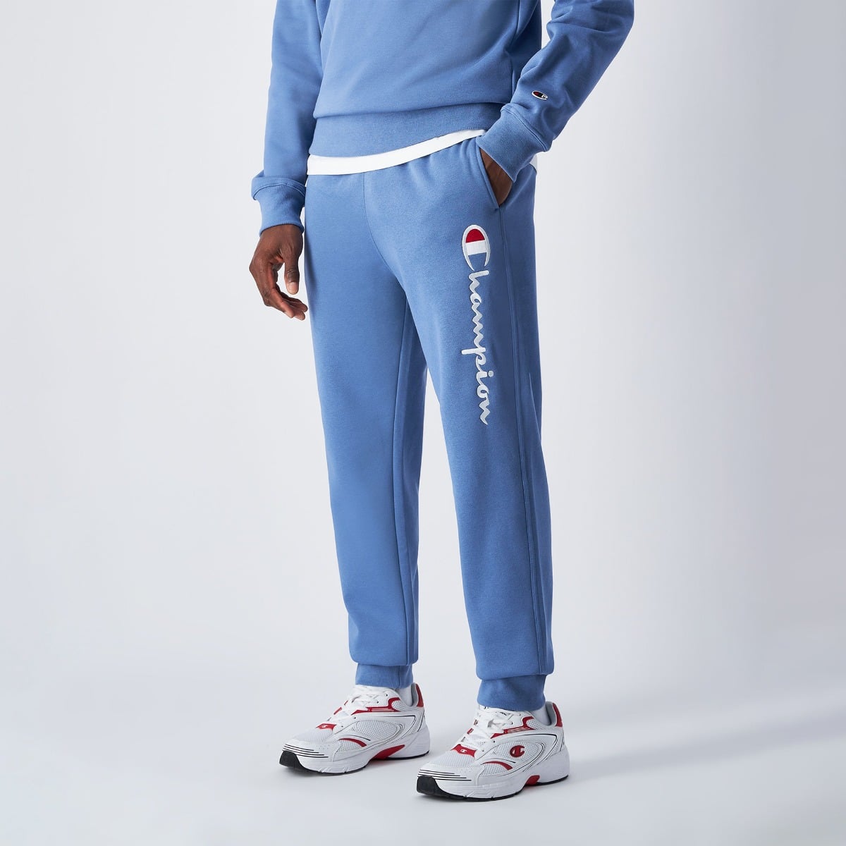 Big Logo Fleece Jogginghose in Blue - Champion