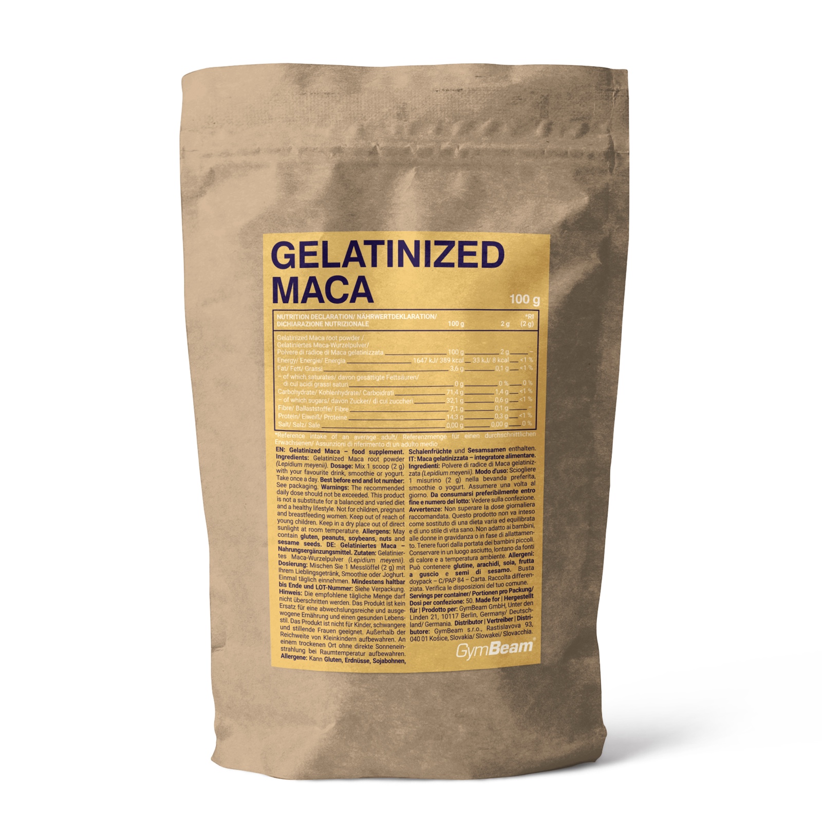 Gelatinierte Maca - GymBeam