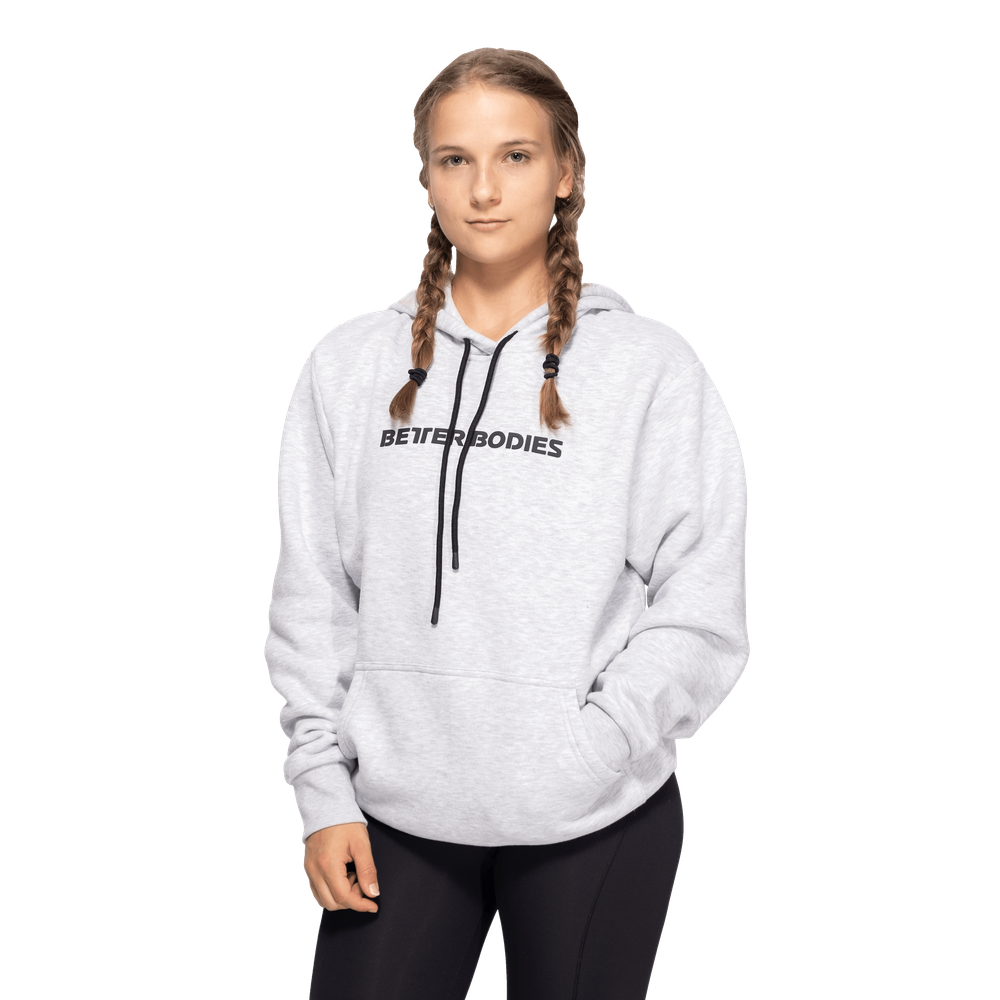 Women‘s Hoodie Logo Light Grey Melange - Better Bodies