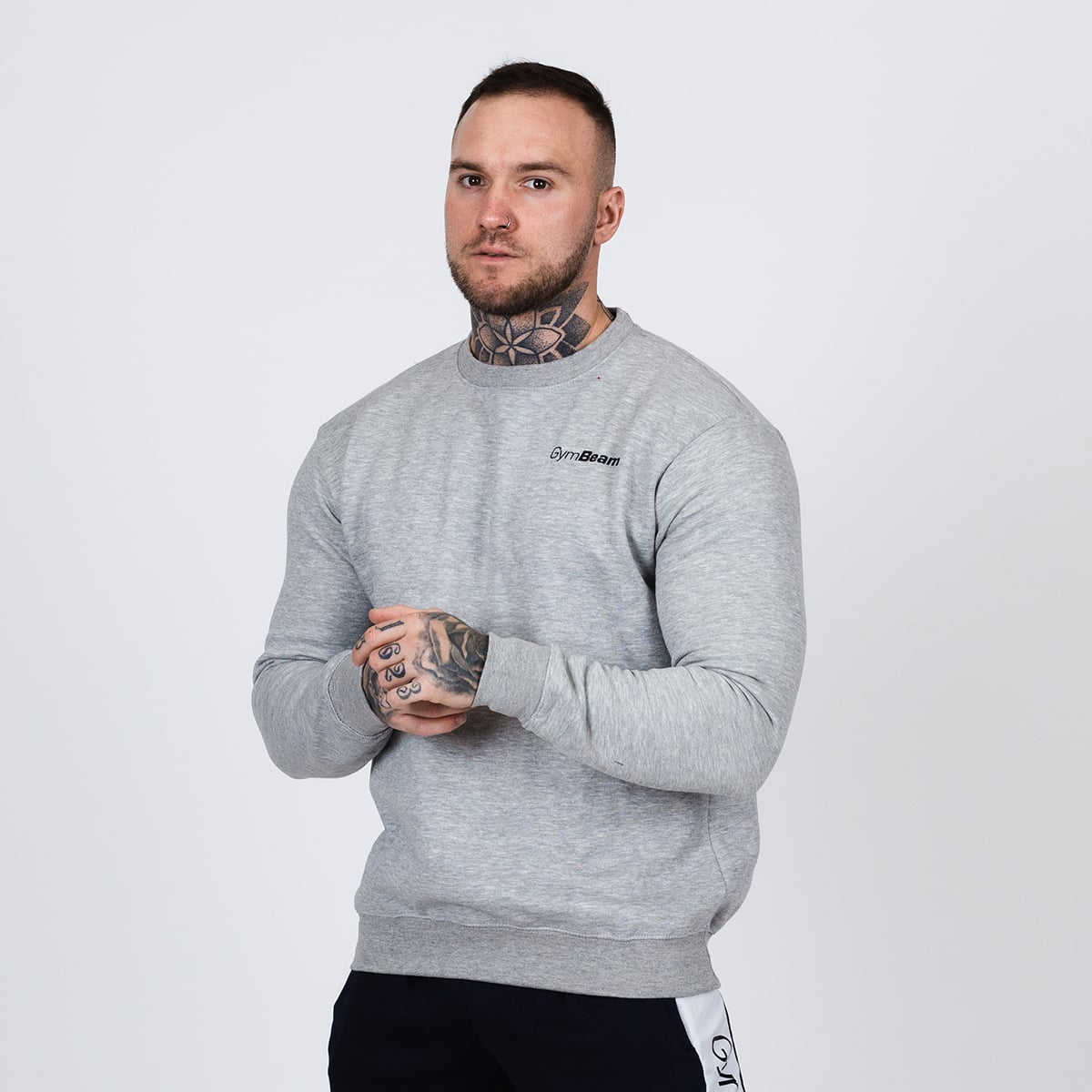 Basic-Pullover für Männer Grey - GymBeam