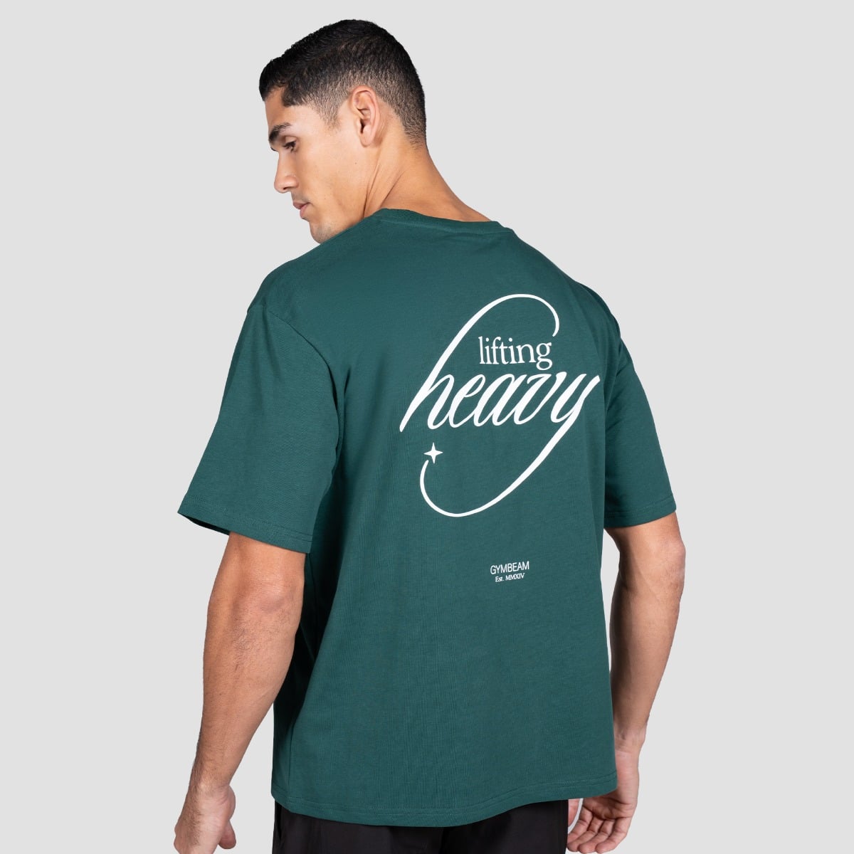 Lifting Heavy T-Shirt in Forest - GymBeam