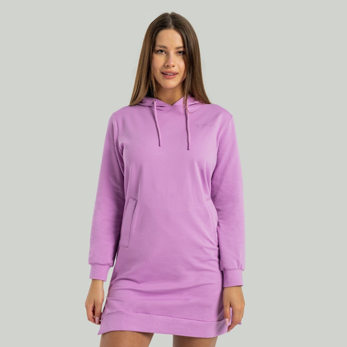 ALPHA Longline Hoodie für Frauen in Amethyst - STRIX