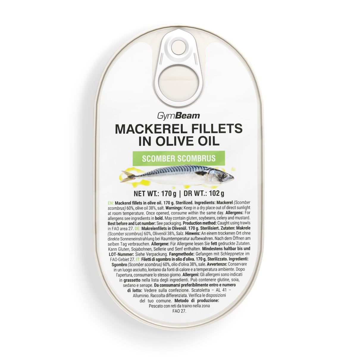 Makrelenfilets in Olivenöl - GymBeam
