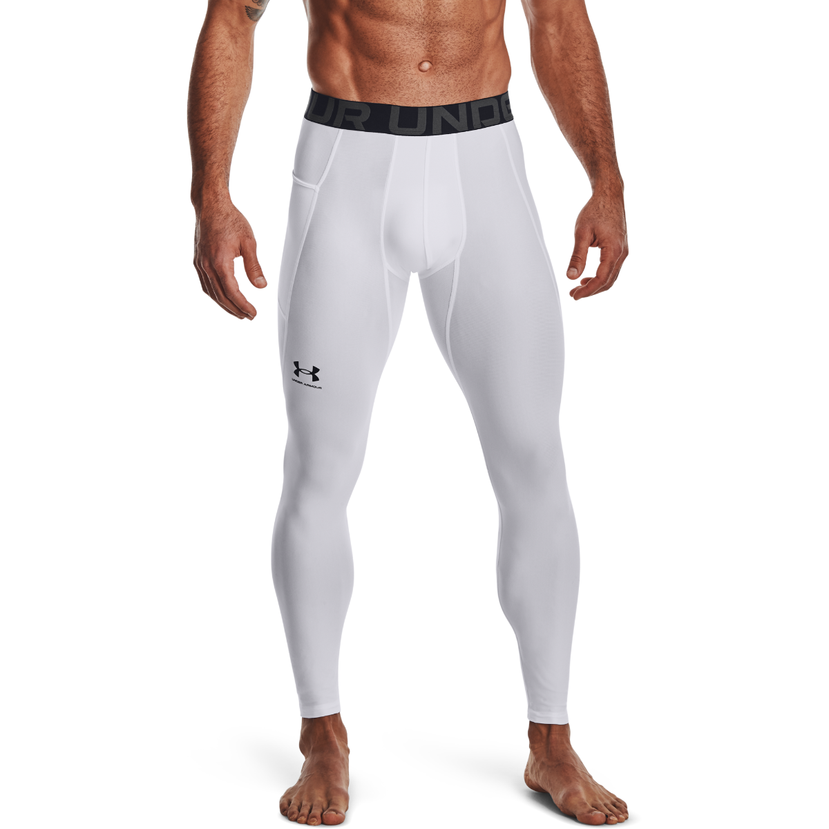 Men‘s Compression Leggings HG Armour White - Under Armour