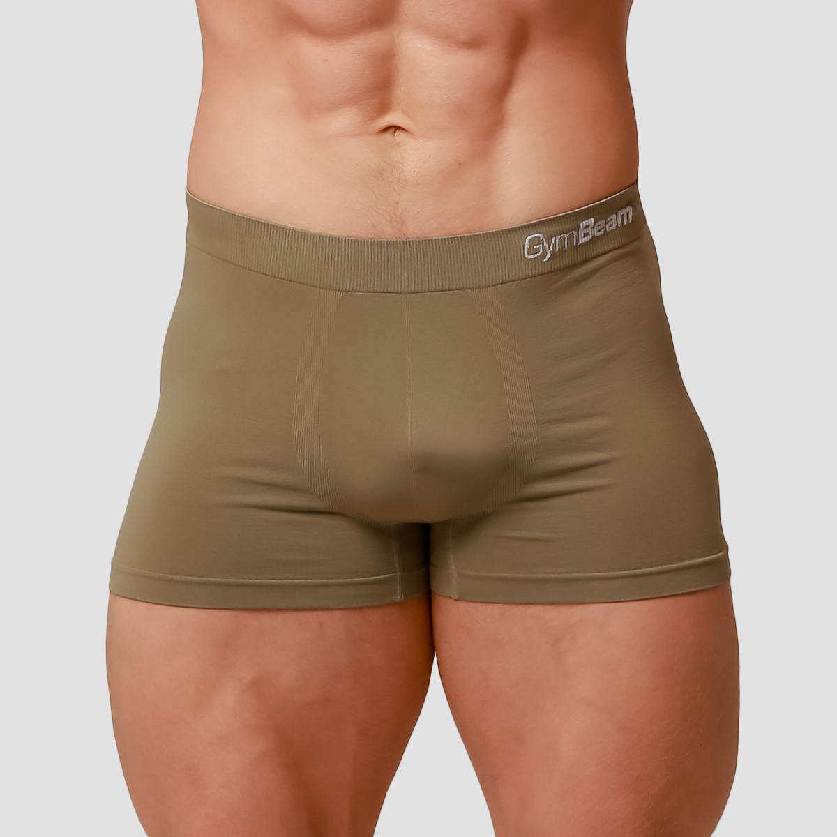 GymBeam Seamless Boxershorts für Männer im 2er-Pack in Army XXXL