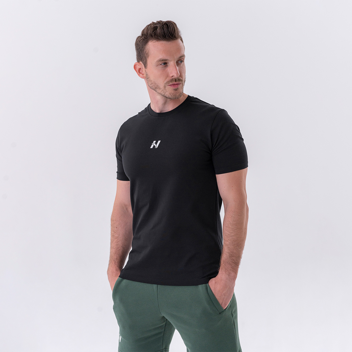 Men‘s T-shirt Reset Black - NEBBIA