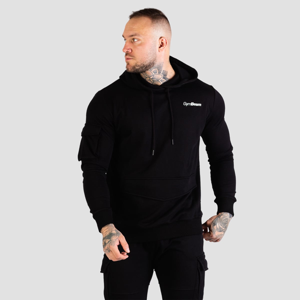 TRN Hoodie in Black - GymBeam