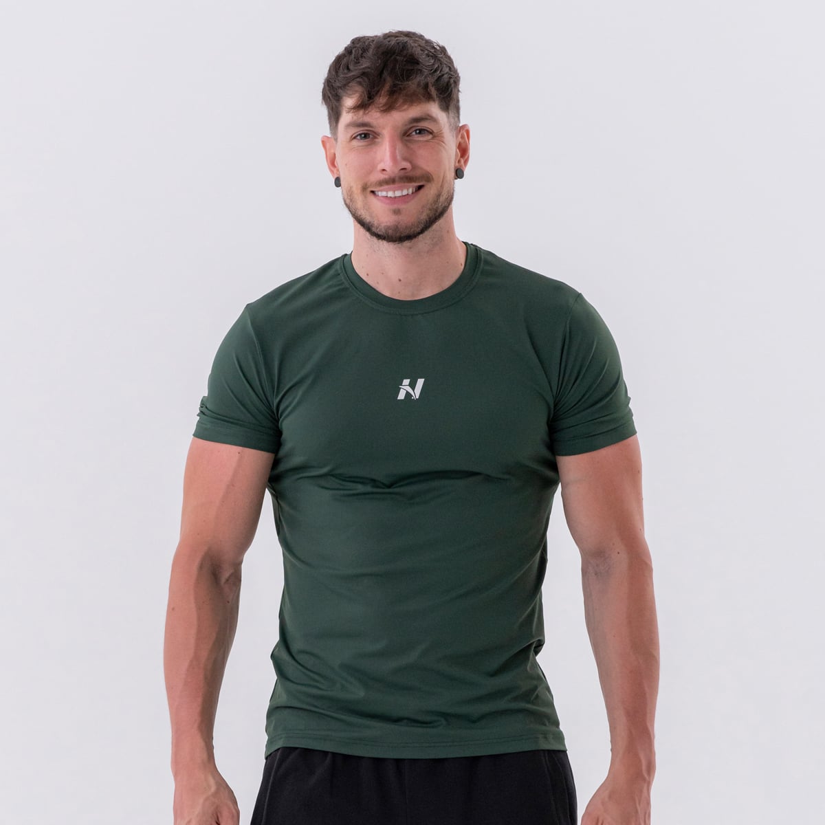 Men‘s T-shirt Reset Dark Green - NEBBIA