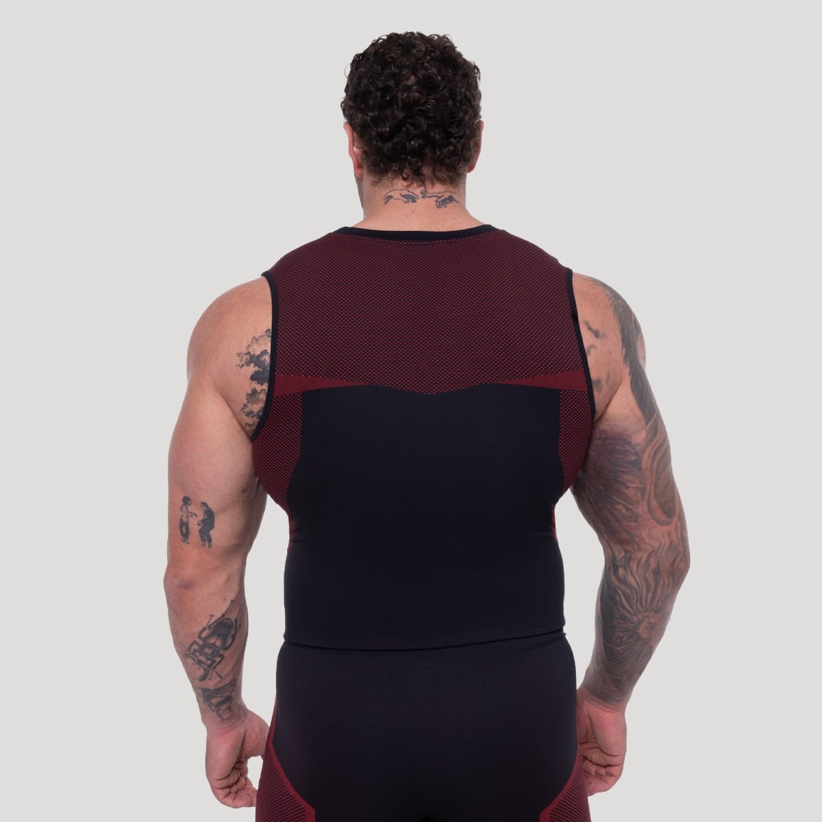 OG1 Seamless Tank Top in Black/Red - GymBeam