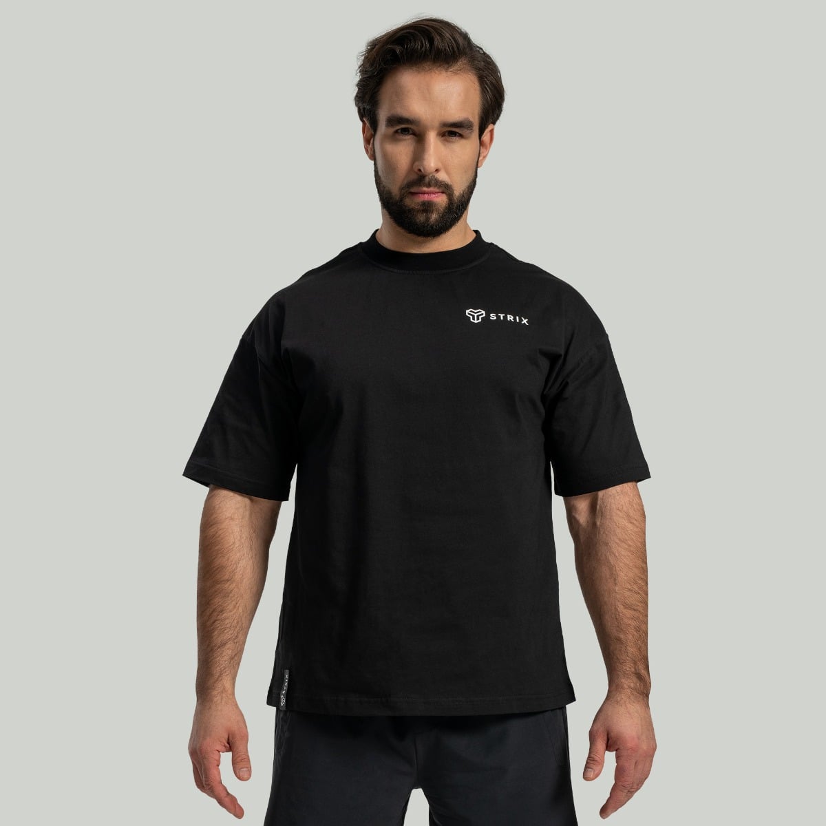 Oversized T-Shirt in Black - STRIX