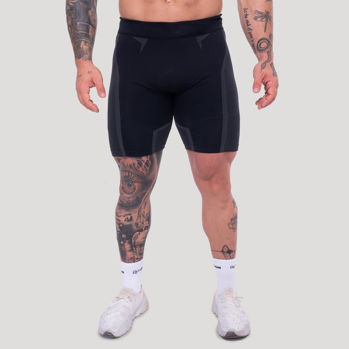 OG1 Seamless Shorts in Black/Grey - GymBeam