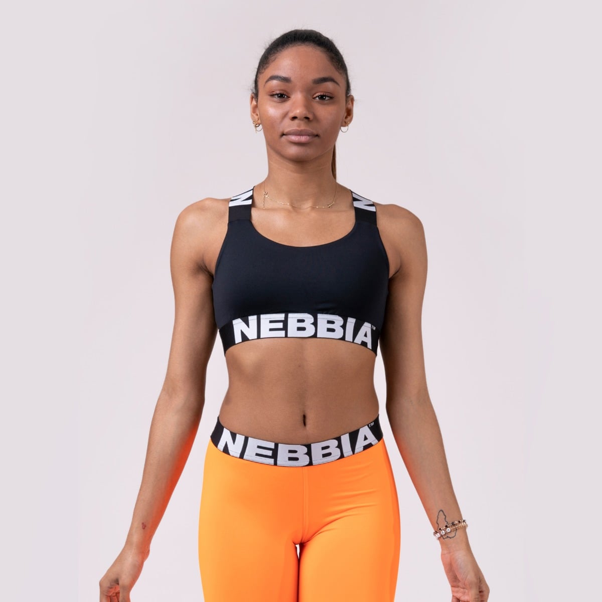 Sports Bra Power Your Hero Black - NEBBIA