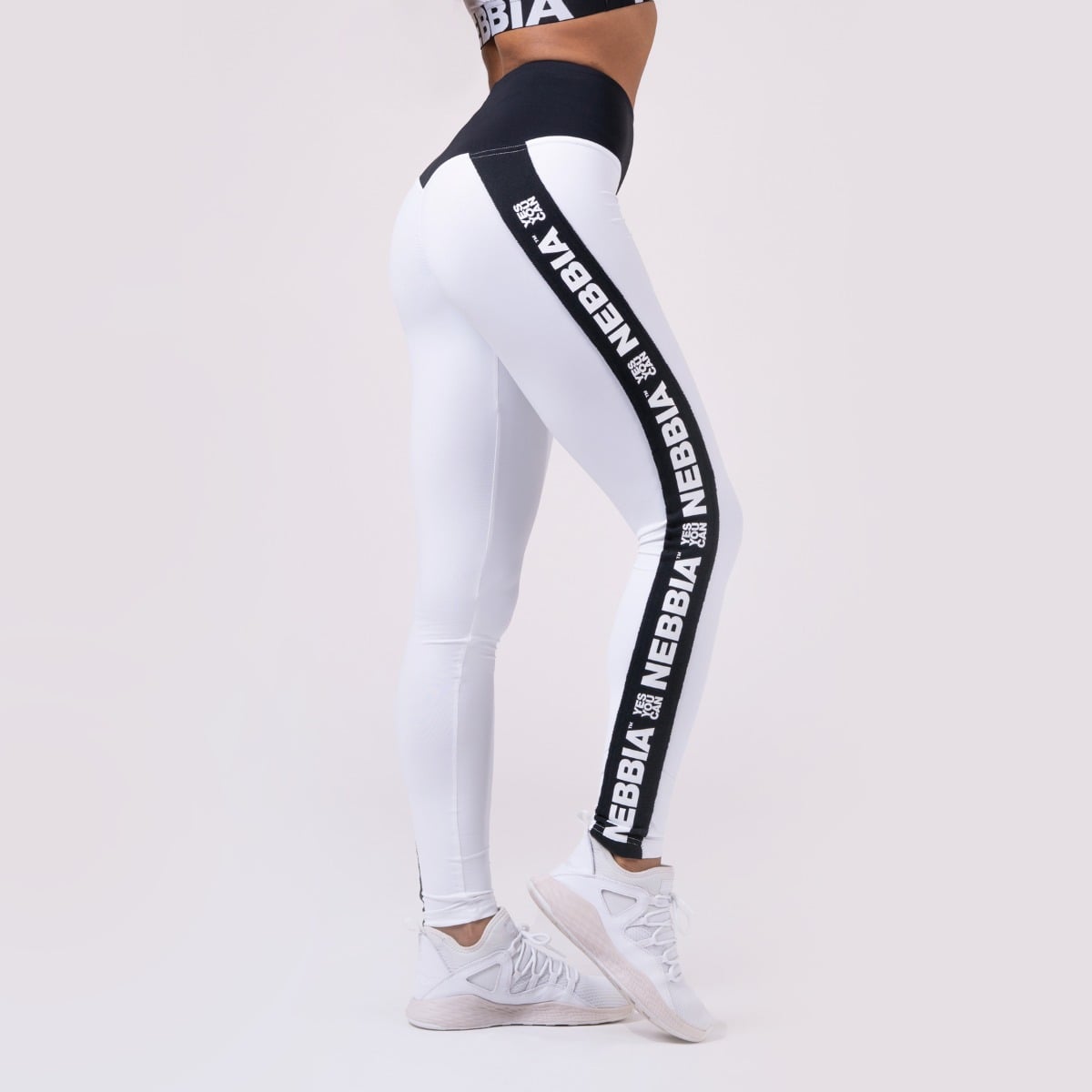 Women‘s leggings Power Your Hero White - NEBBIA
