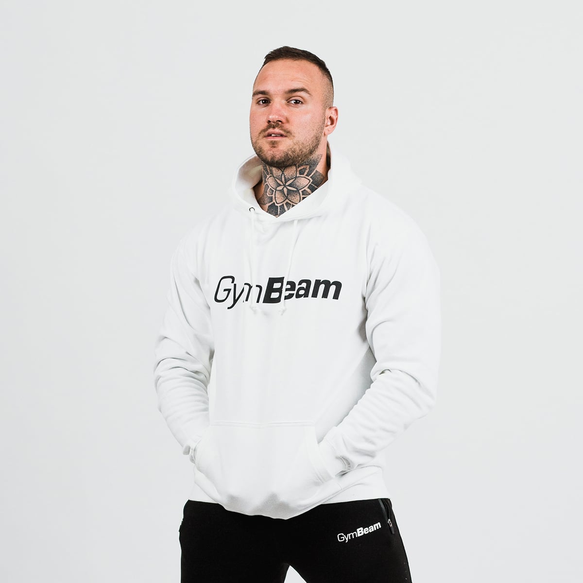 PRO Hoodie in White - GymBeam