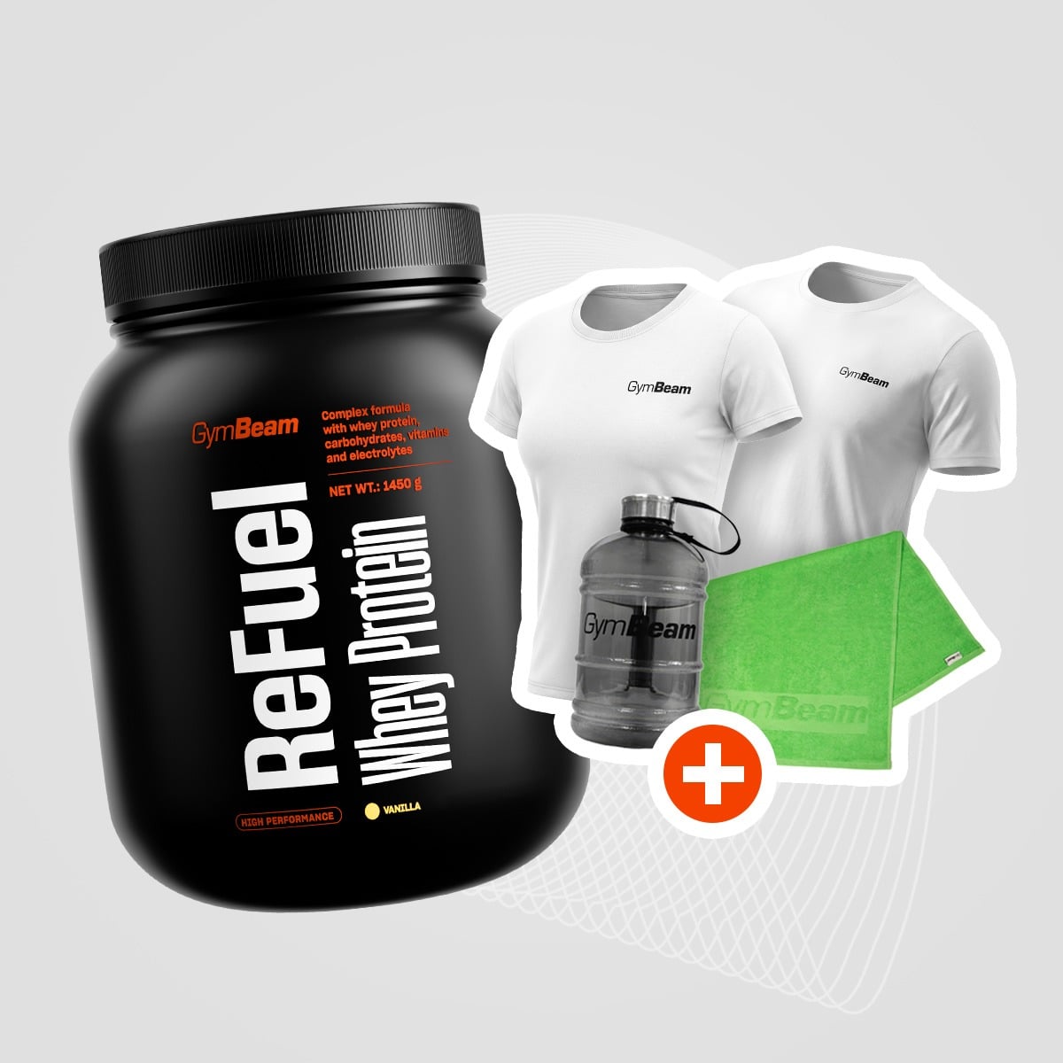 ReFuel Whey Protein - GymBeam + Geschenk