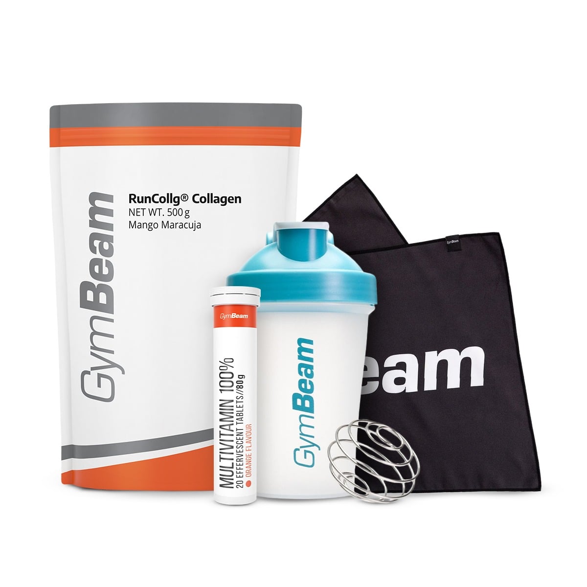 Hydrolysiertes Kollagen RunCollg® mit Vitamin C - GymBeam + Geschenke