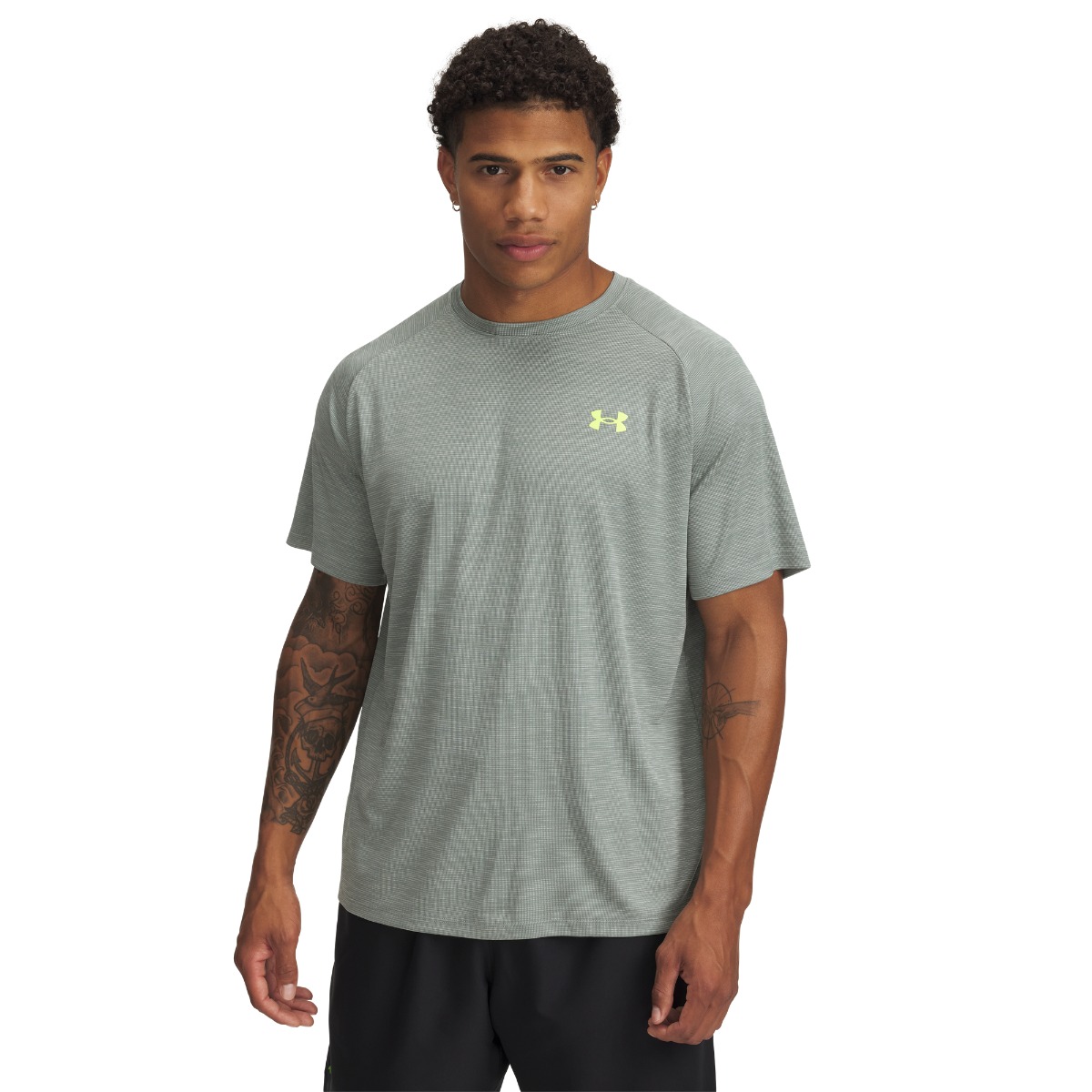 Tech Textured SS Green - Under Armour