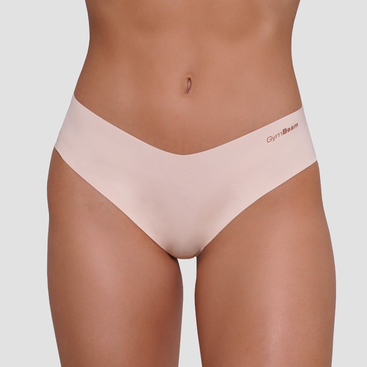 Klassische nahtlose Panties im 3er-Pack in Beige - GymBeam