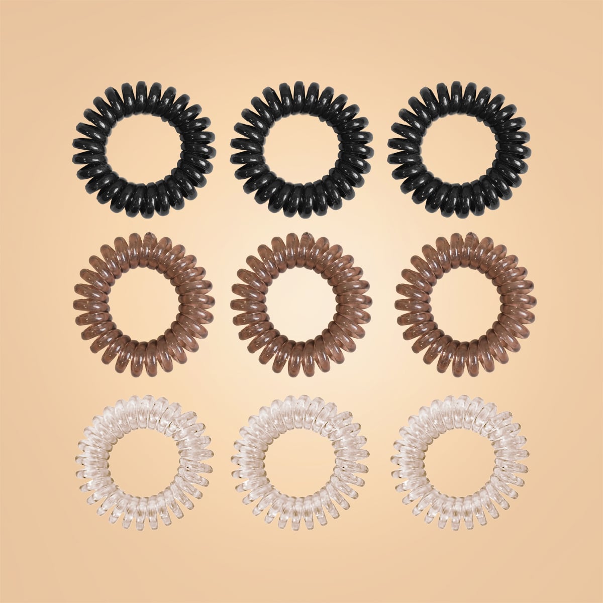 Spiral-Haargummi-Set - BeastPink