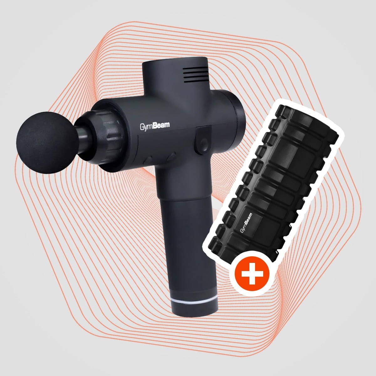 Massagepistole VI in Black - GymBeam + Geschenk