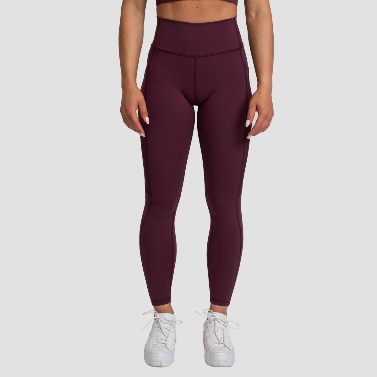 Mesh-Panel Leggings für Frauen in Eggplant - GymBeam