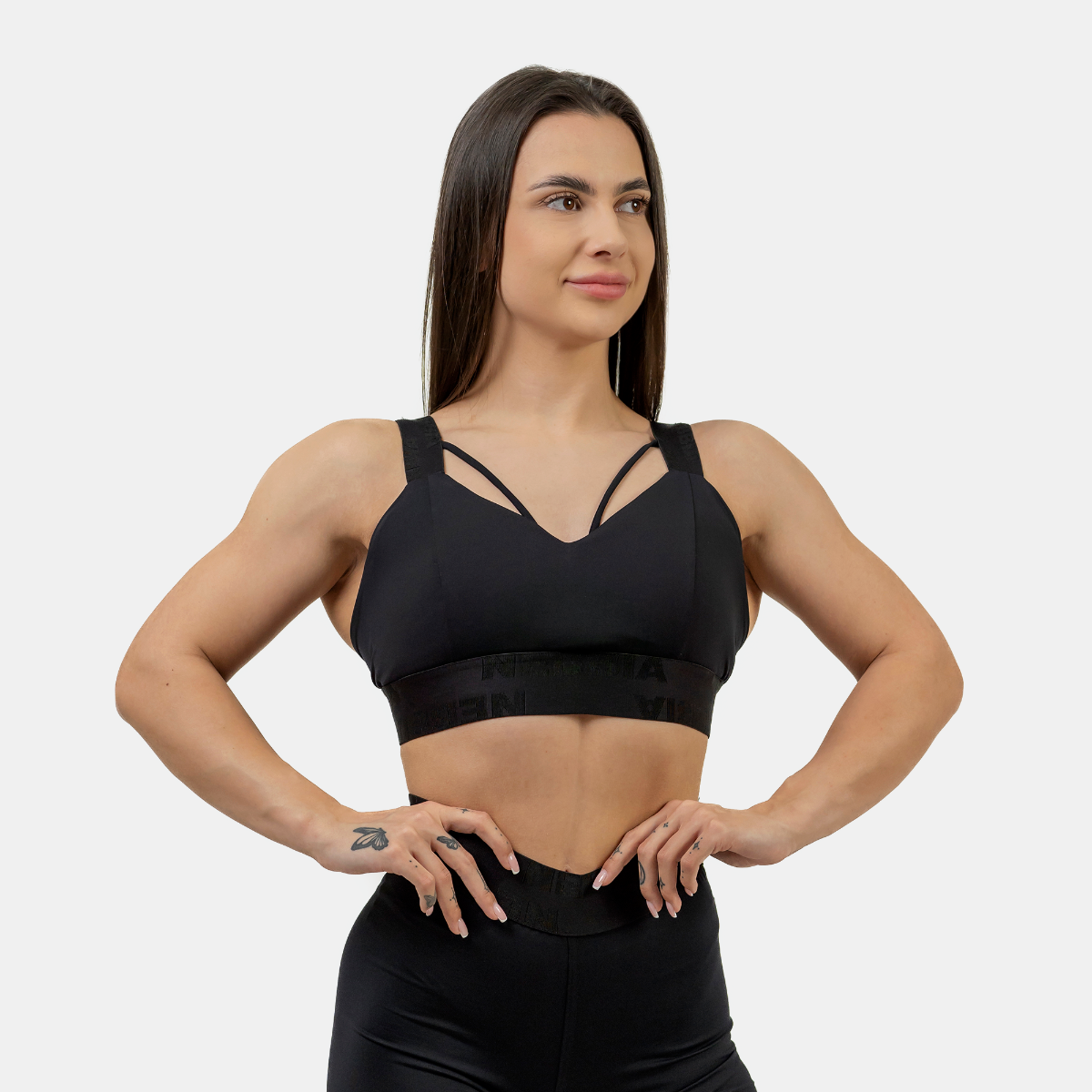 Sports Bra Intense Iconic Black - NEBBIA