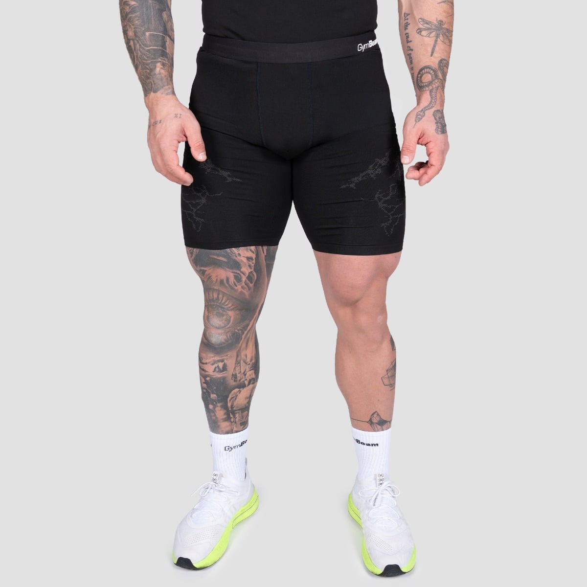 Static Seamless Shorts in Black - GymBeam
