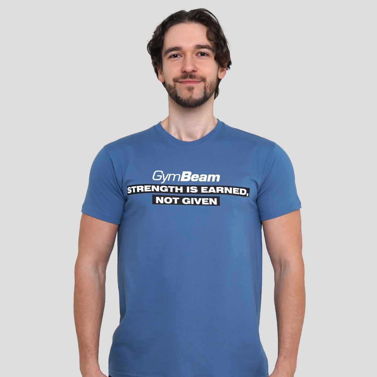 Strength T-Shirt in Storm Blue - GymBeam