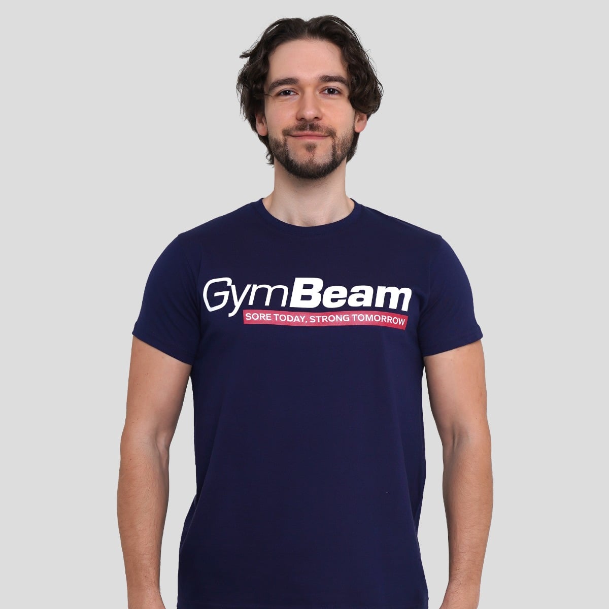 Strong Tomorrow T-Shirt in Navy Blue - GymBeam