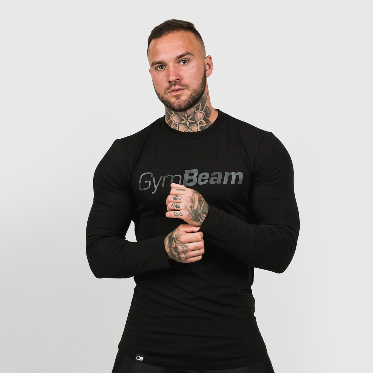 Long Sleeve T-shirt Leisure Black - GymBeam