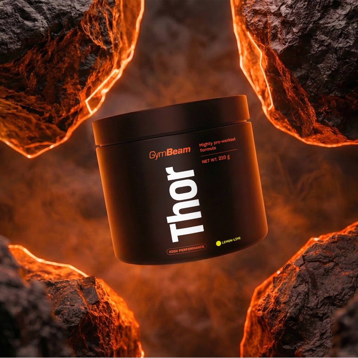 Predtréningový stimulant Thor - GymBeam 210 g - lemon-lime