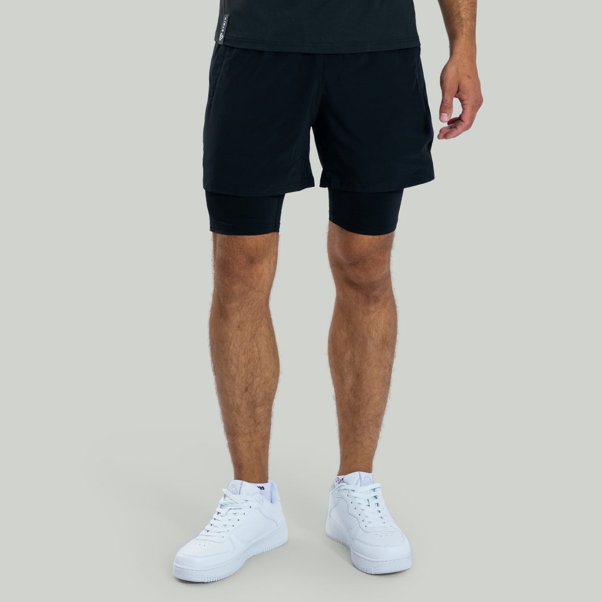 ULTRA 2in1 Shorts in Black - STRIX