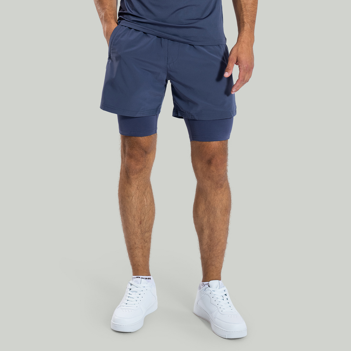 ULTRA 2in1 Shorts in Graystone - STRIX