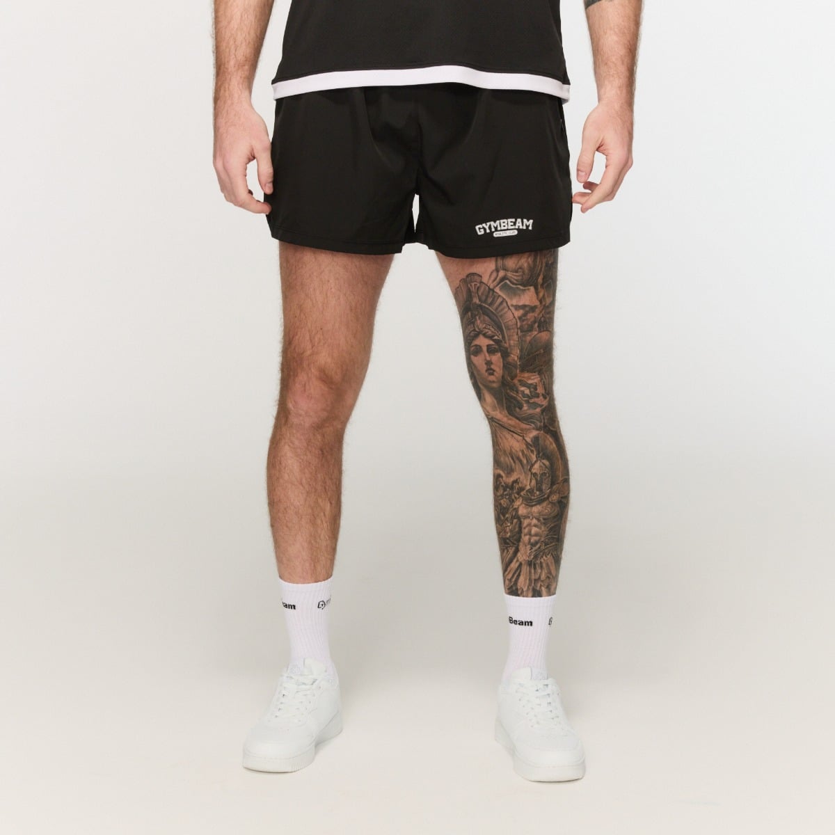 Varsity Shorts in Black - GymBeam