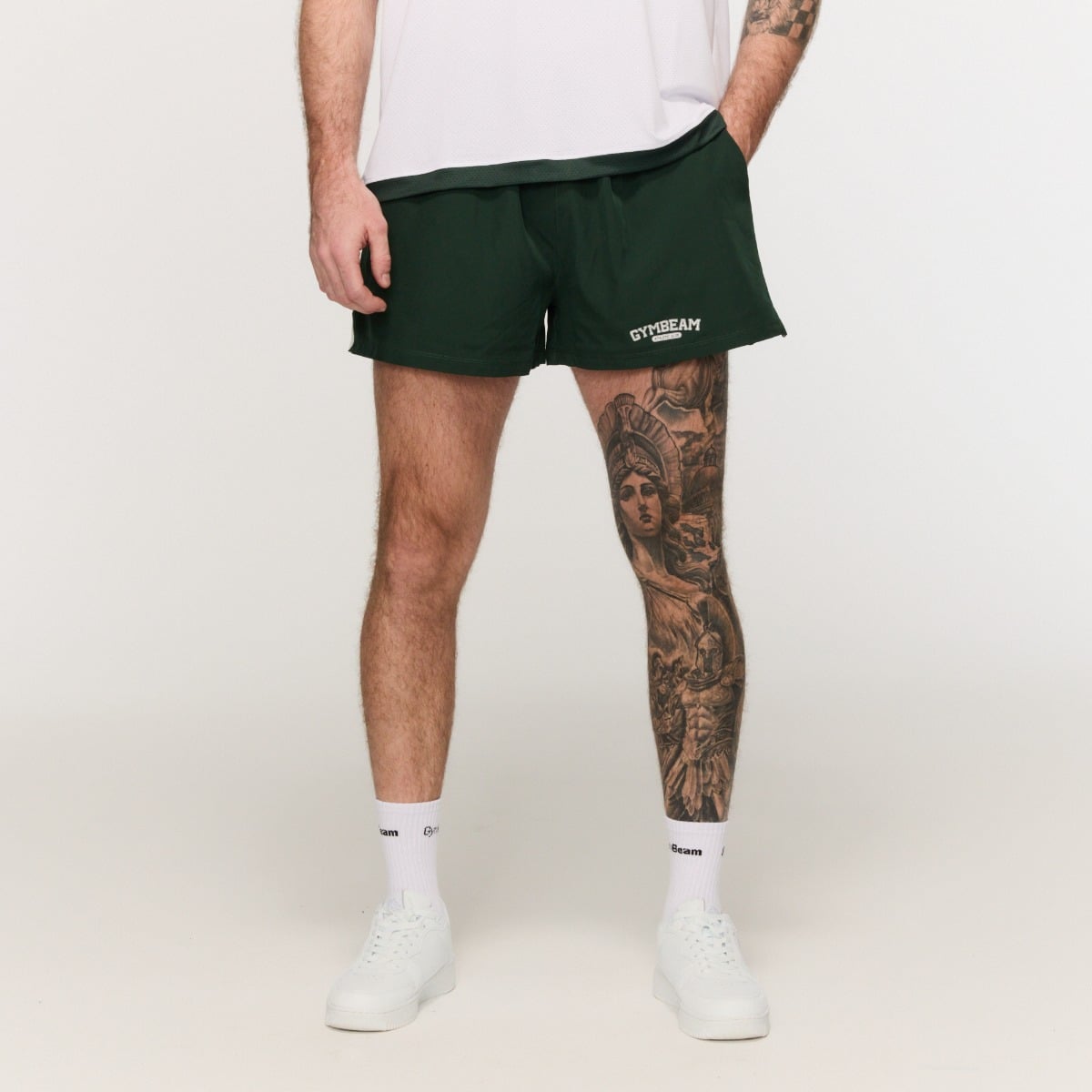 Varsity Shorts in Green - GymBeam