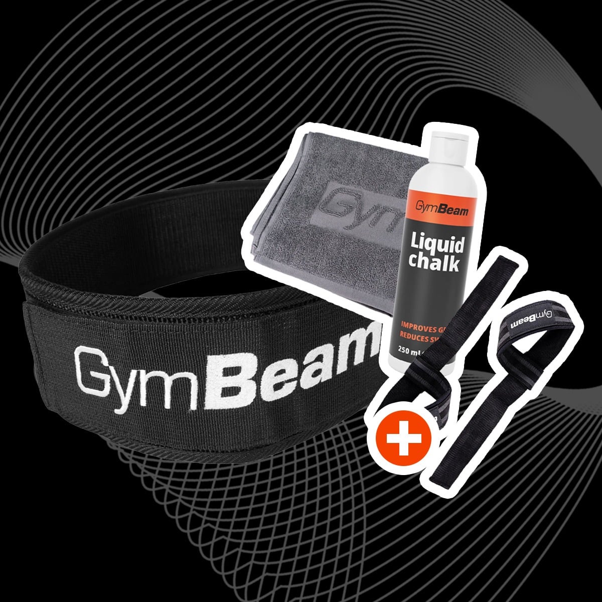 CORE Fitness Belt in Black - GymBeam + Geschenk