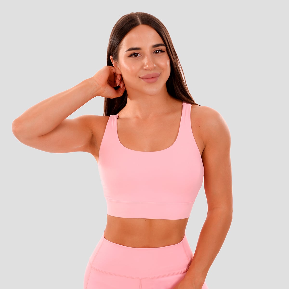 Cut-Out Sport-BH in Pink - GymBeam