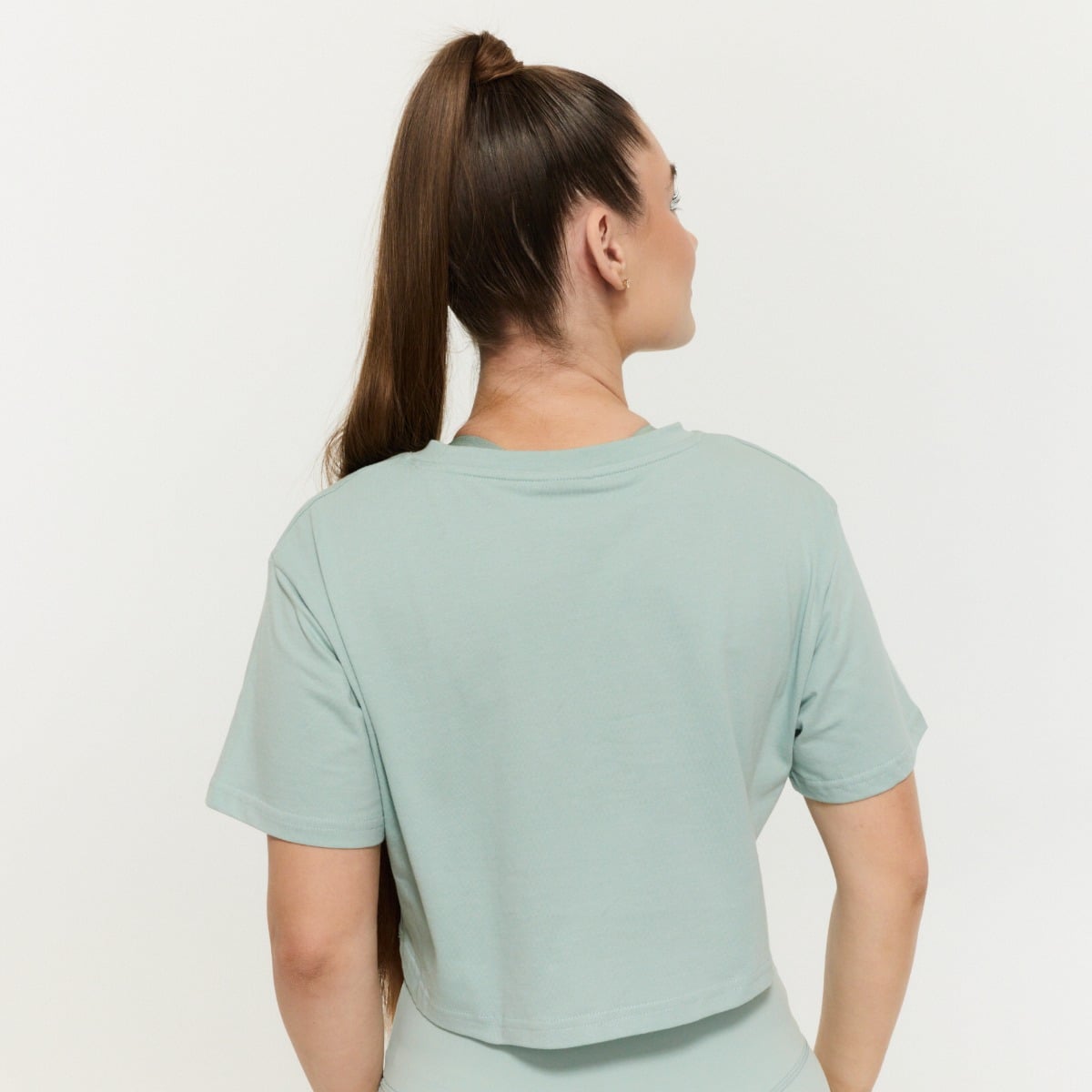 Limitless Cropped T-Shirt für Frauen Eucalypt - GymBeam