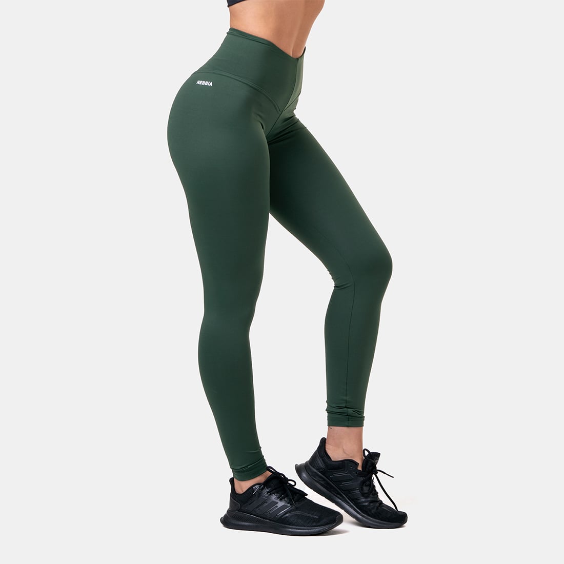 Women‘s leggings Classic Hero High Waist Green - NEBBIA
