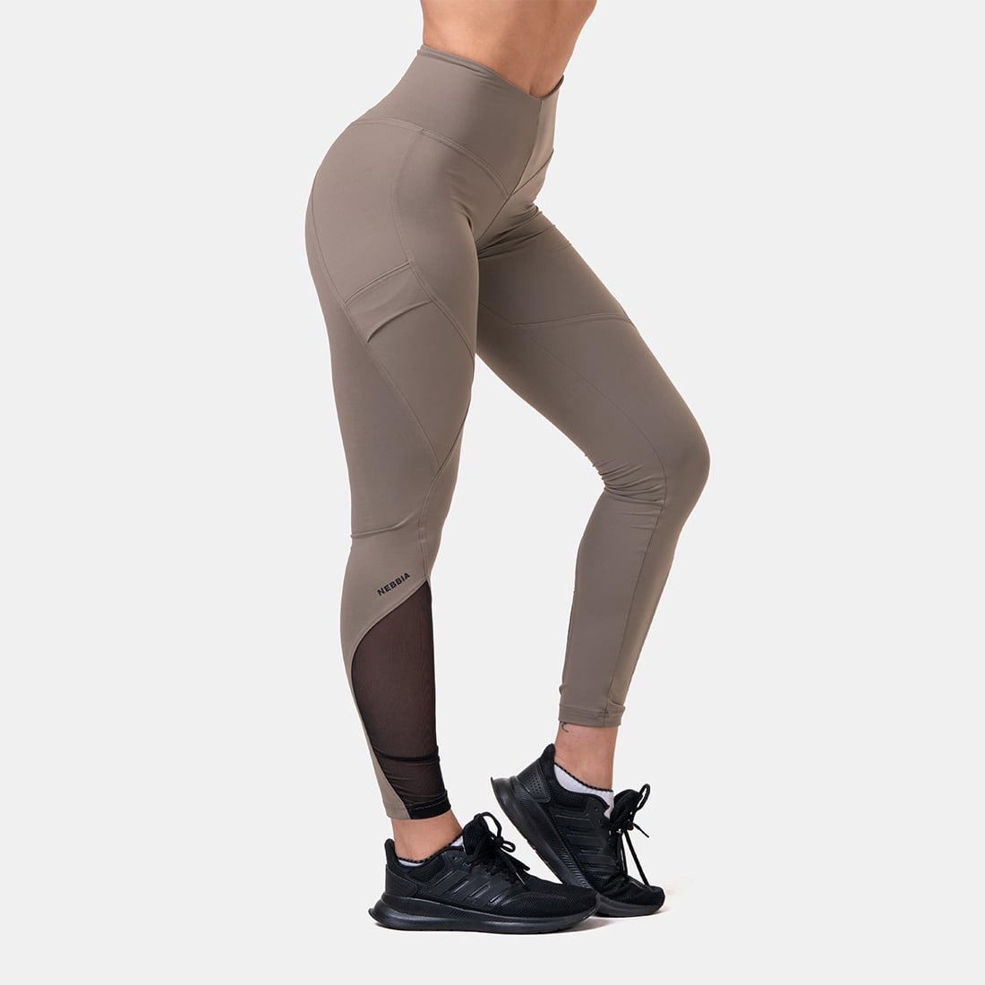 Women‘s leggings High Waist Fit&Smart Mocha - NEBBIA