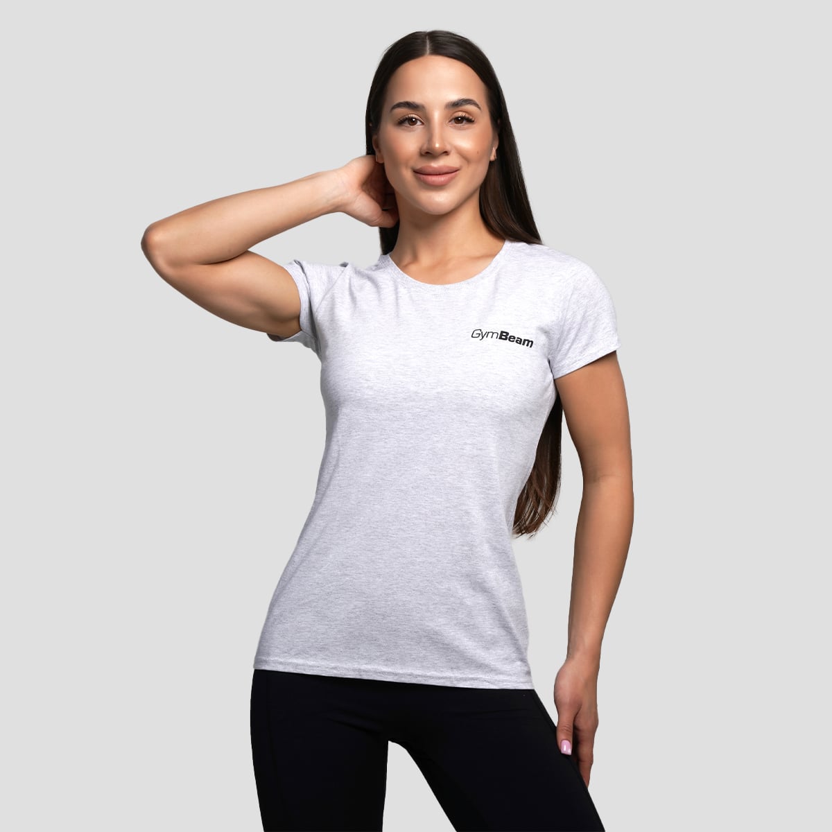 Basic T-Shirt für Frauen in Heather Grey - GymBeam