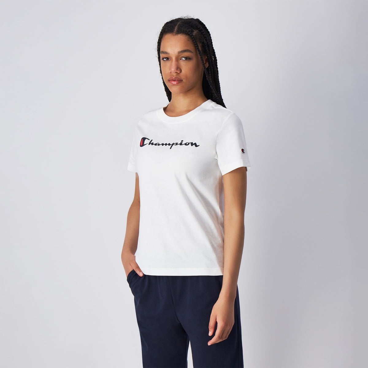 Big Logo Jersey T-Shirt für Frauen in White - Champion