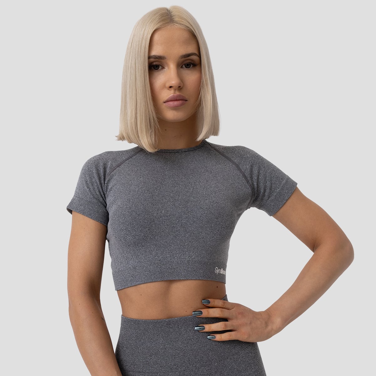 FLO Croptop für Frauen Grey - GymBeam